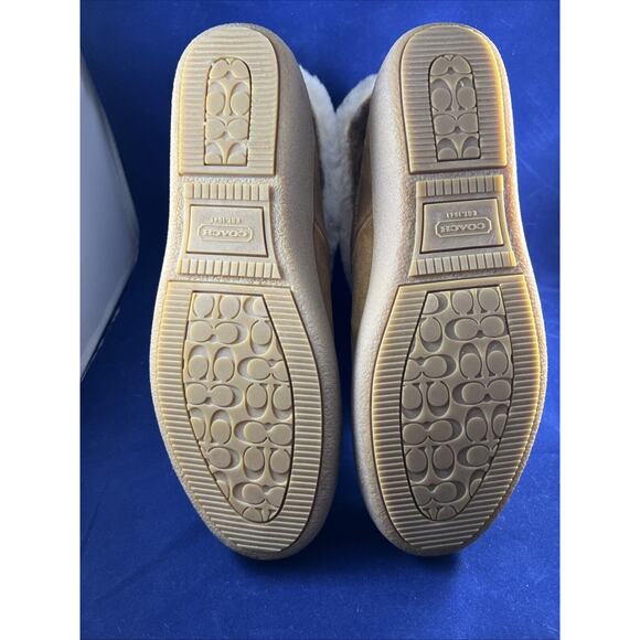 Coach Women’s Suede Tan Logo Embossed Cuffable Teri Boots- Sz 9 *w/original box* - Picture 9 of 9